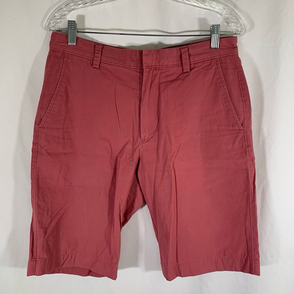J. Crew Revington Shorts Women's 31W Red Chino 100% Cotton 11" Inseam